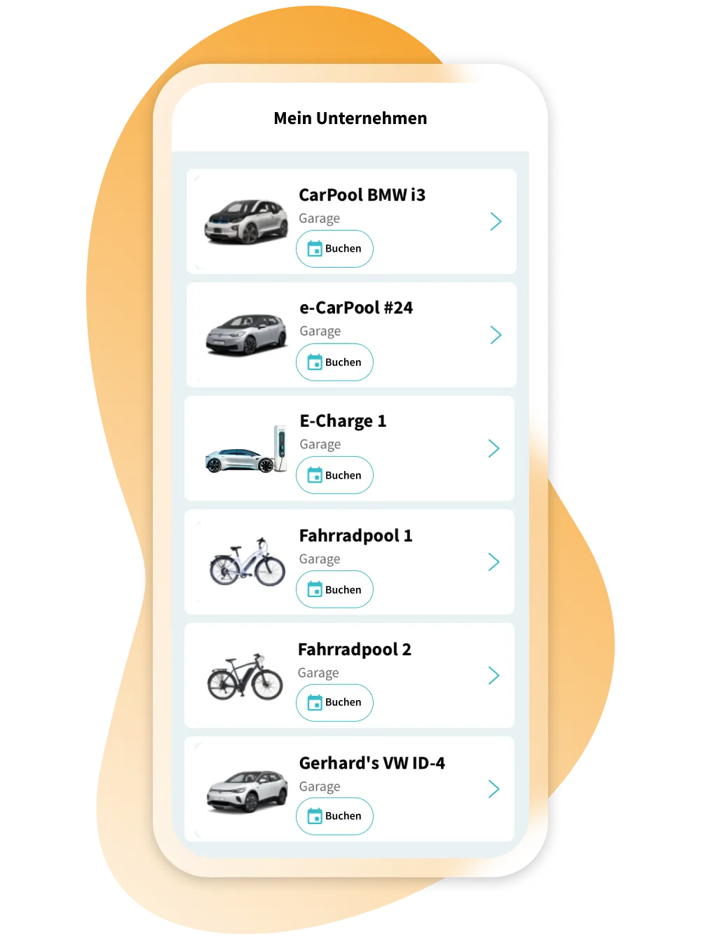 Ressourcenbuchung in der FluidLife App