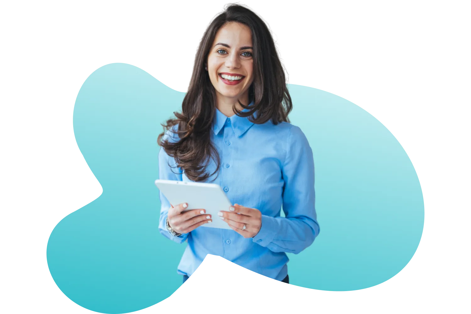 HR-Managerin mit Tablet