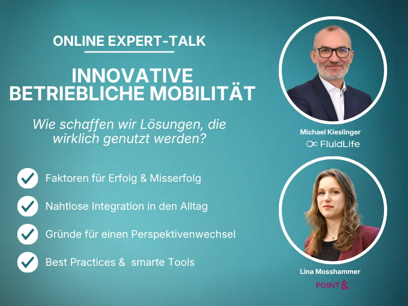 Expert-Talk mit Lina Mosshammer (POINT&) und Michael Kieslinger (FluidLife)